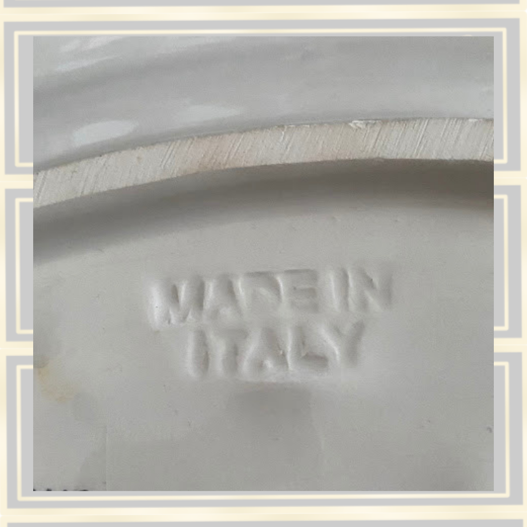 Vintage Italian Ceramic 3D Cheese Platter