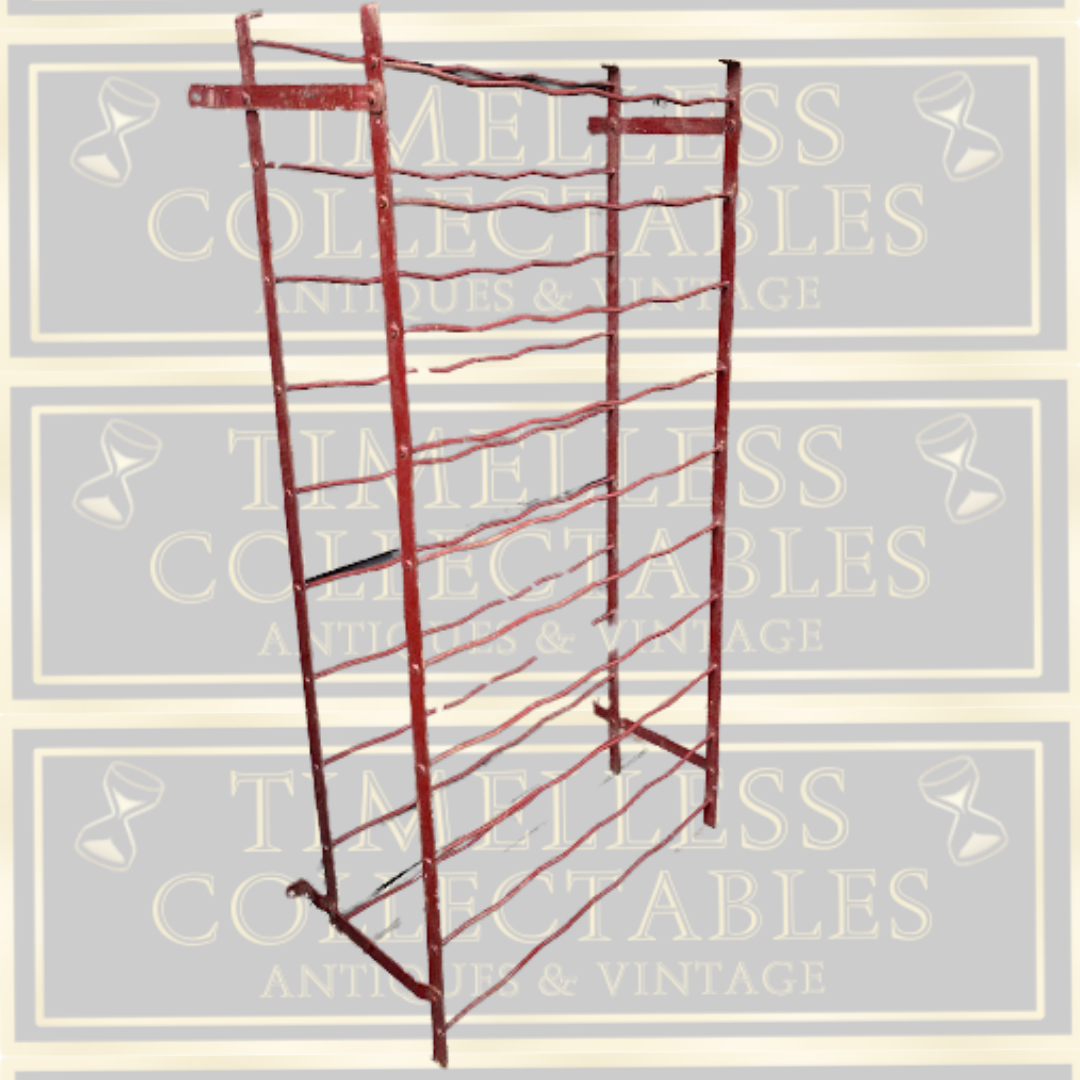 Vintage French 50 Bottle Metal Wine Rack