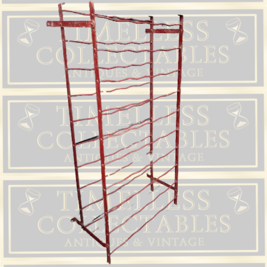 Vintage French 50 Bottle Metal Wine Rack