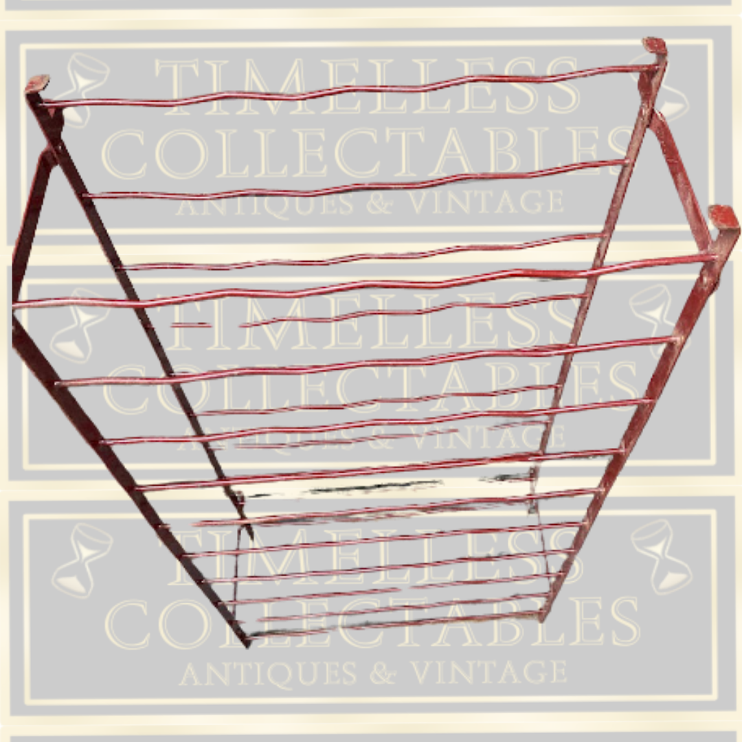 Vintage French 50 Bottle Metal Wine Rack