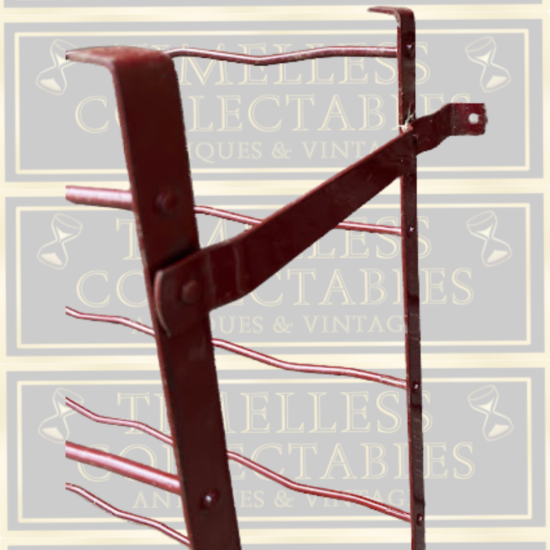 Vintage French 50 Bottle Metal Wine Rack