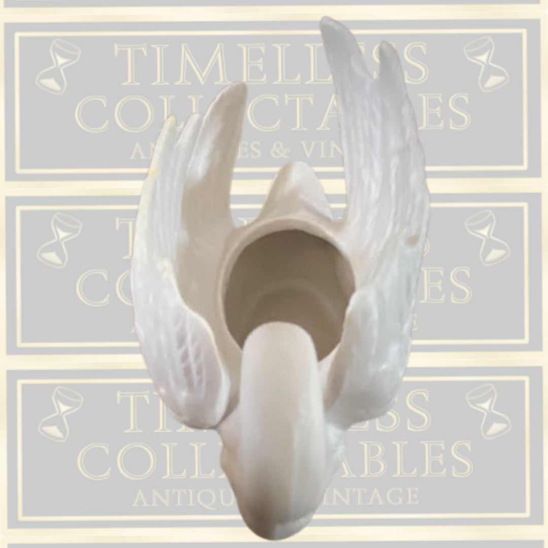 Three Vintage Goebel White Porcelain Swan Figurine West Germany