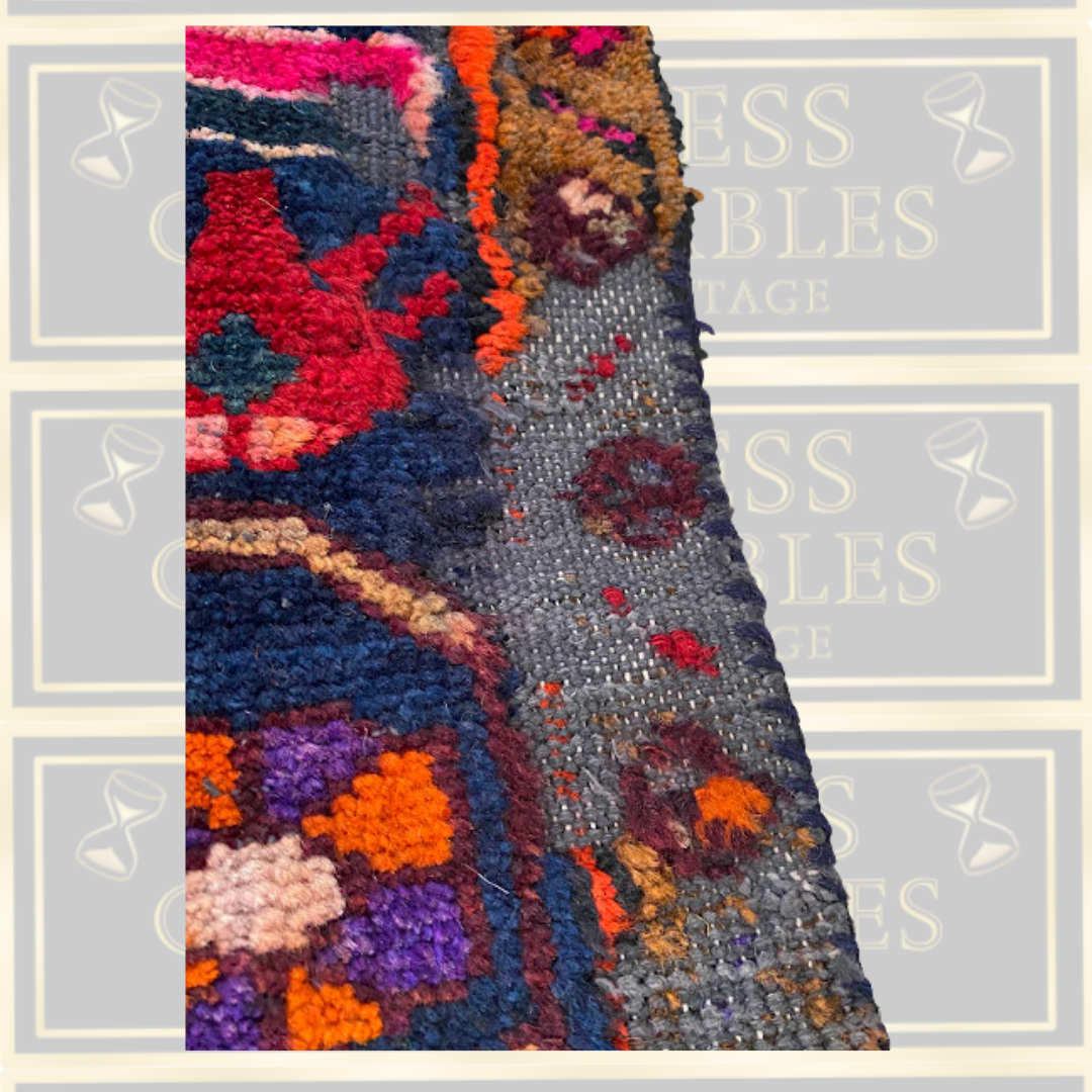 Vintage Hand-knotted Persian Hamadan Vibrant Tribal Rug