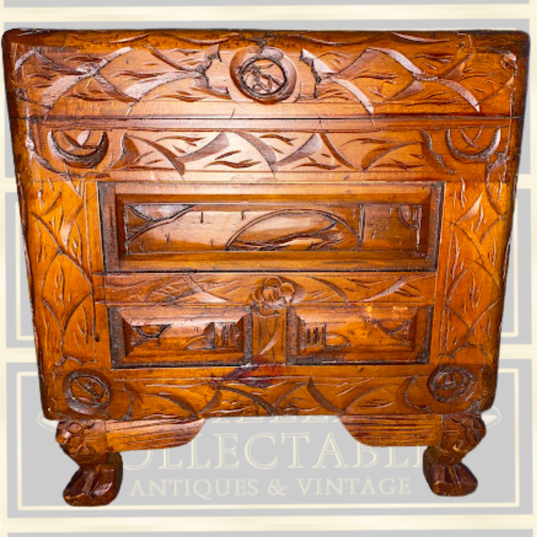 Vintage Chinese Carved Camphorwood Chest