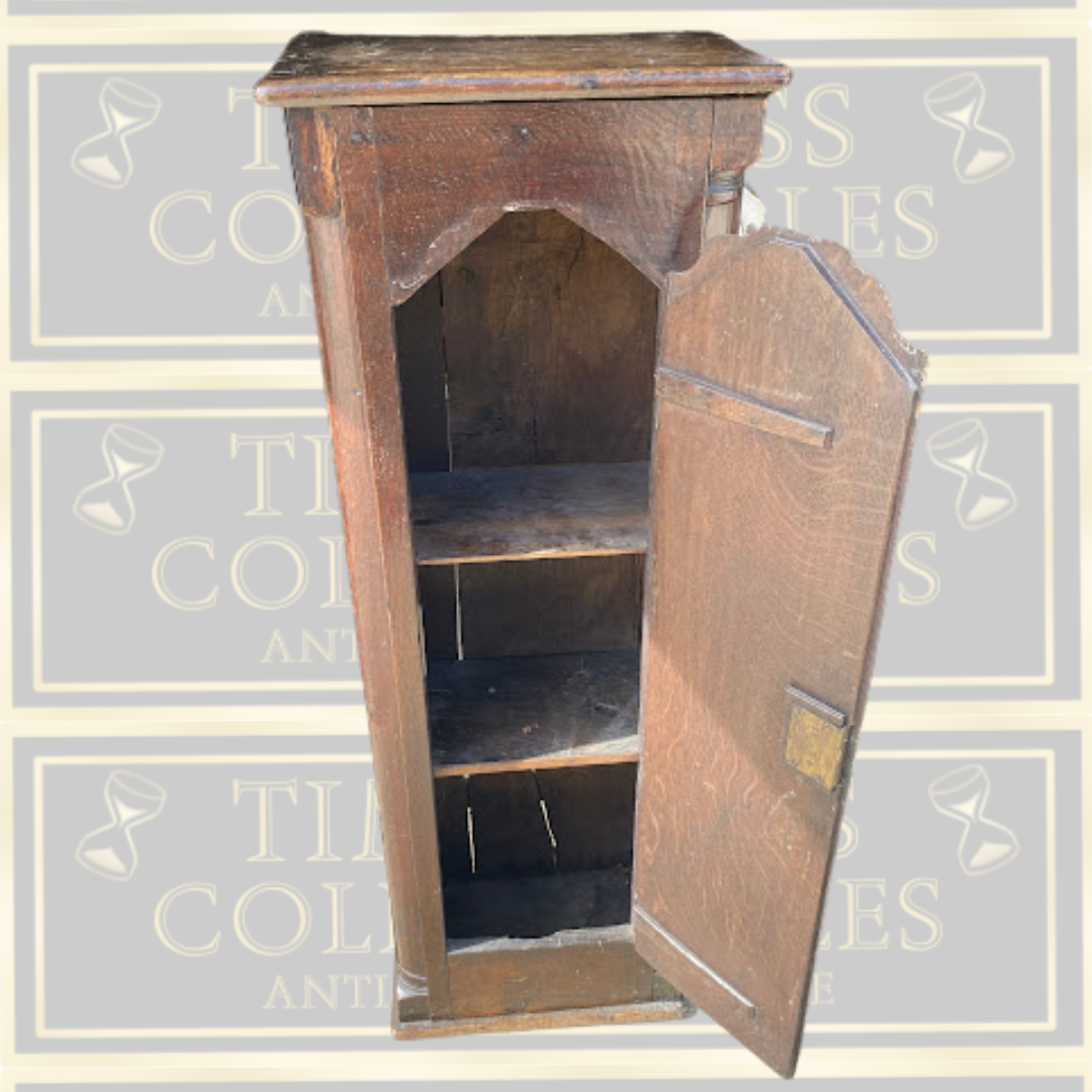 Antique Oak Longcase Clock Case Storage Unit