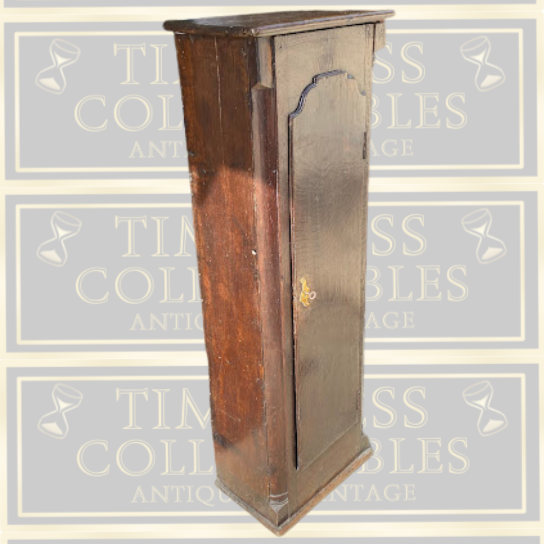 Antique Oak Longcase Clock Case Storage Unit