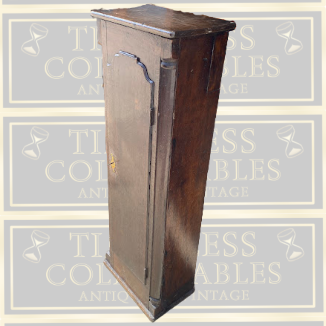 Antique Oak Longcase Clock Case Storage Unit
