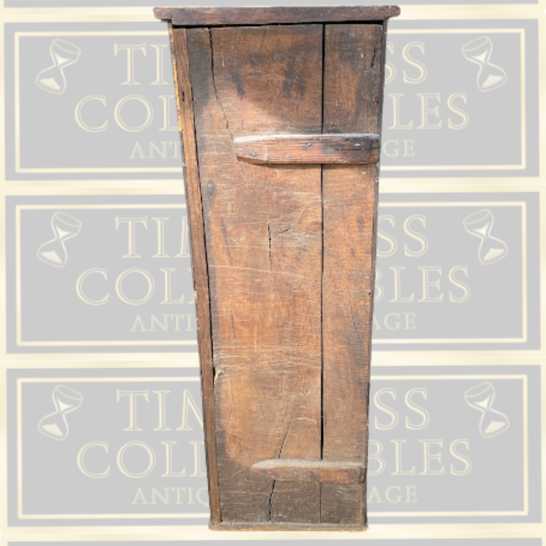 Antique Oak Longcase Clock Case Storage Unit