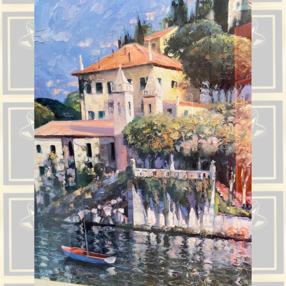 Vintage "Villa Balbianello Howard Behrens Painting Print