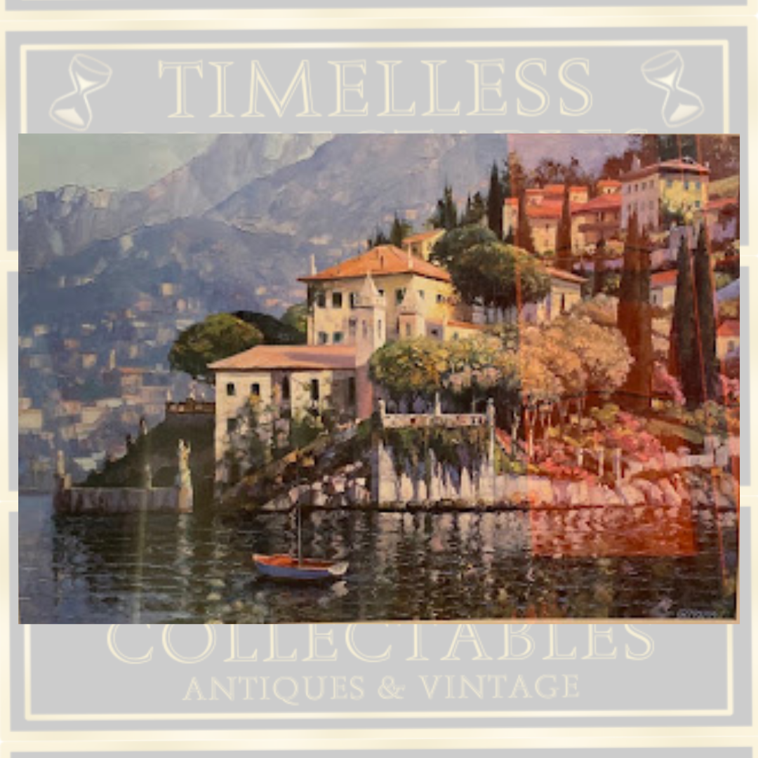 Vintage "Villa Balbianello Howard Behrens Painting Print