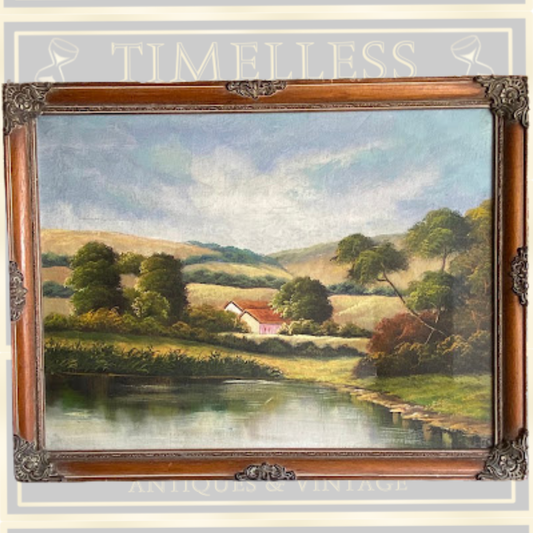 Vintage British landscape art By K. Harrison