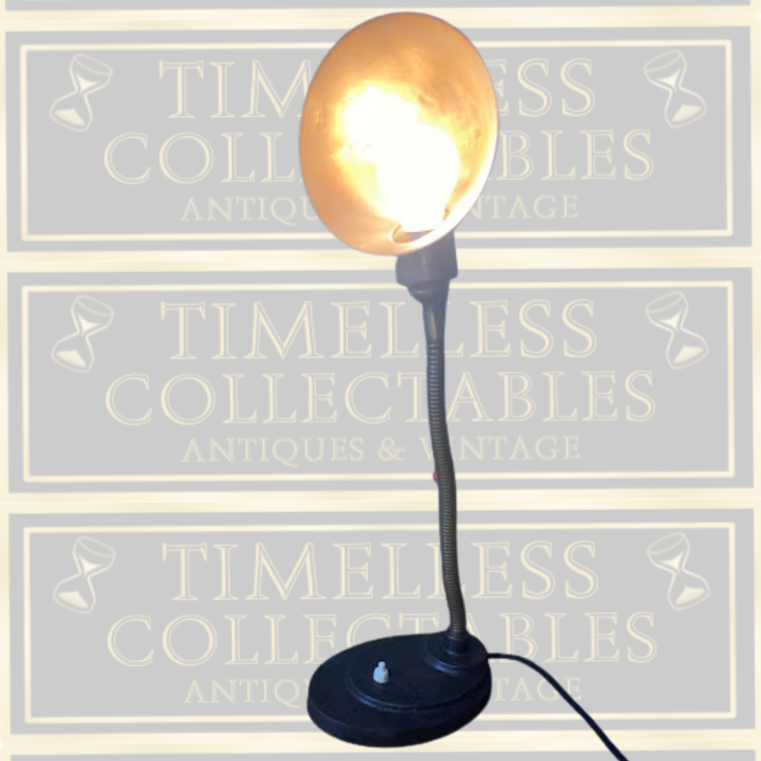Antique Copper Gooseneck Desk Lamp