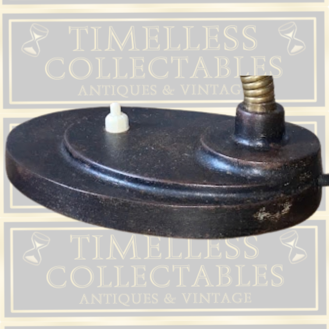 Antique Copper Gooseneck Desk Lamp