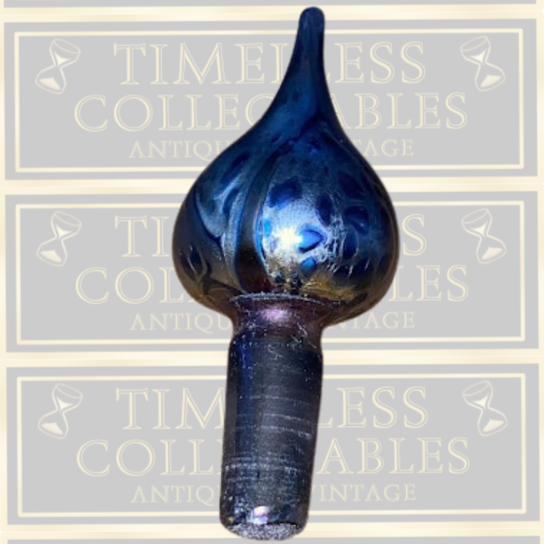Vintage Iridescent Michael Harris's Art Glass Perfume Bottle