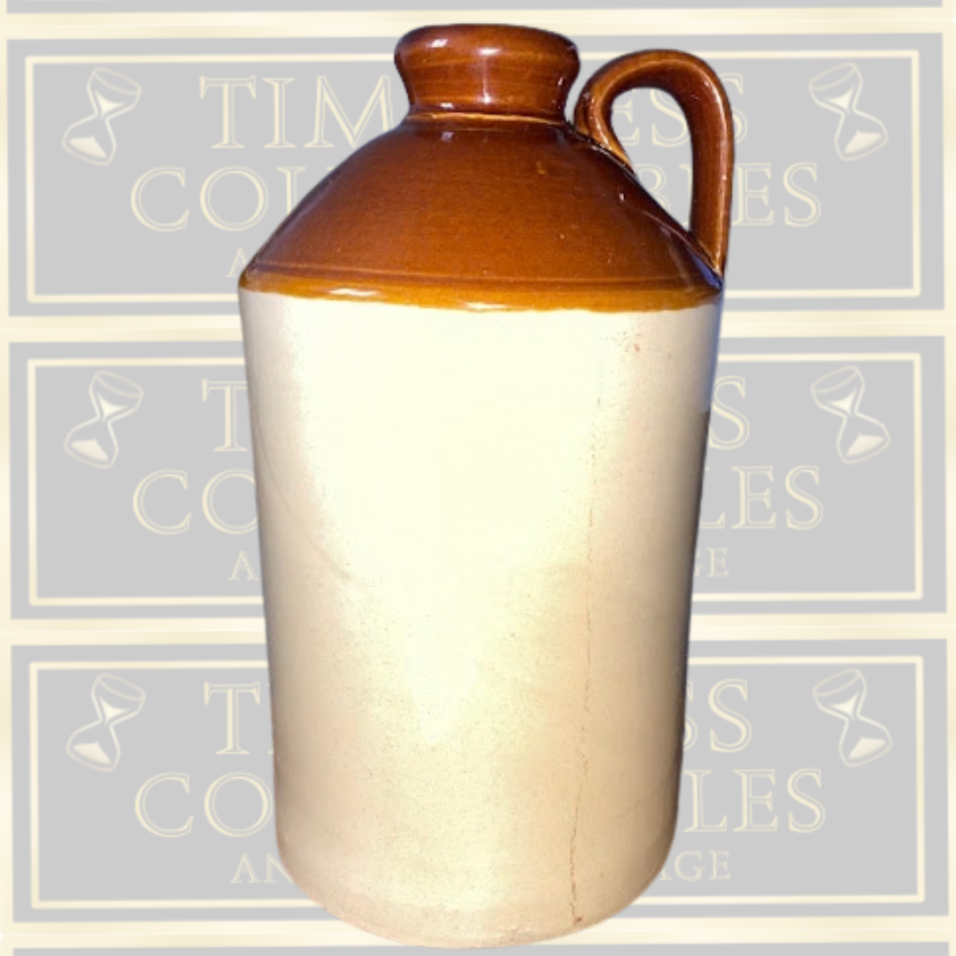 Vintage Pearson's Stoneware Two-Tone Jug