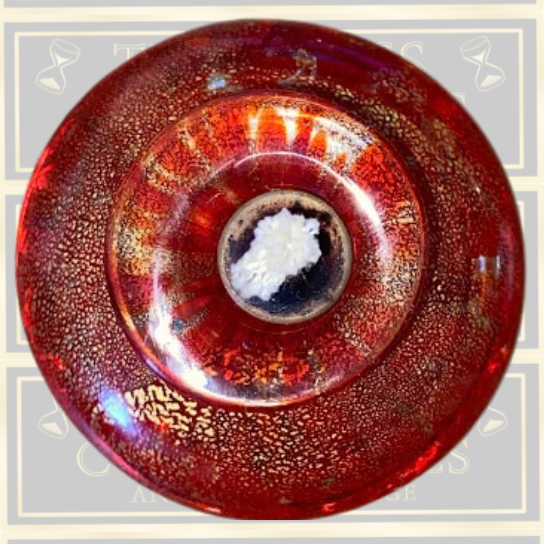 Vintage MDINA Art Bubble Glass Oil Lamp