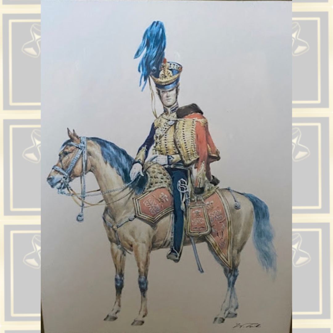 Vintage Historical Pair Of Military Uniform Prints By Wolfgang Tritt