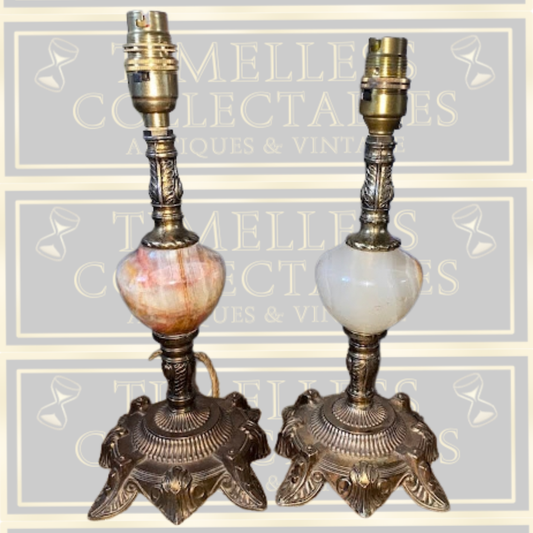 Vintage Pair Hollywood Regency-Style Table Lamps