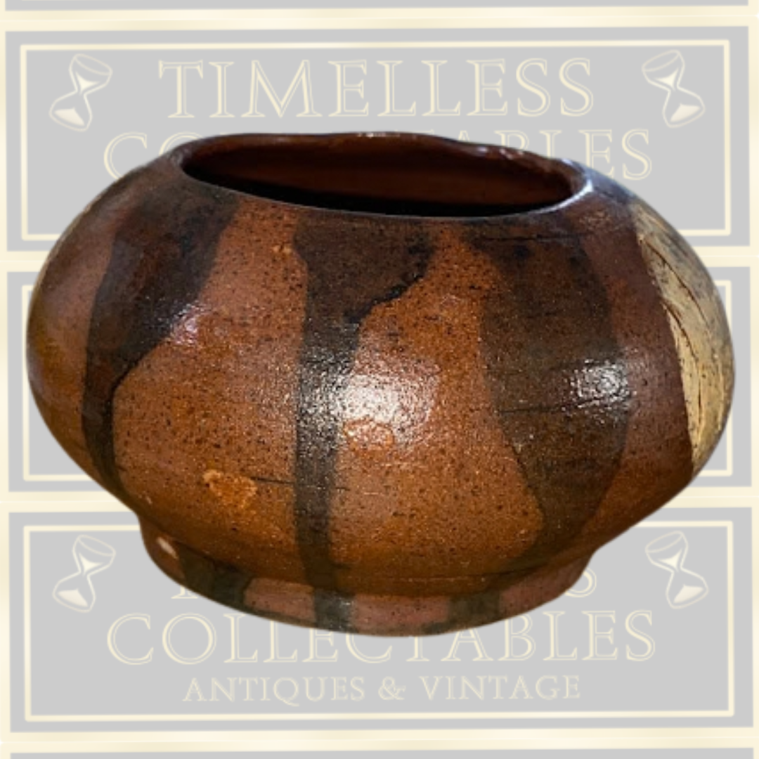 Small Stoneware Speckled Brown Glaze Bowl