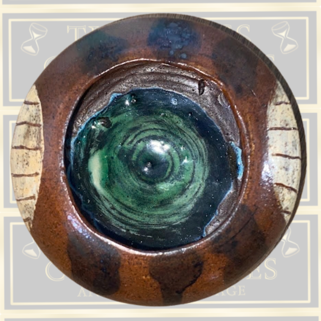 Small Stoneware Speckled Brown Glaze Bowl