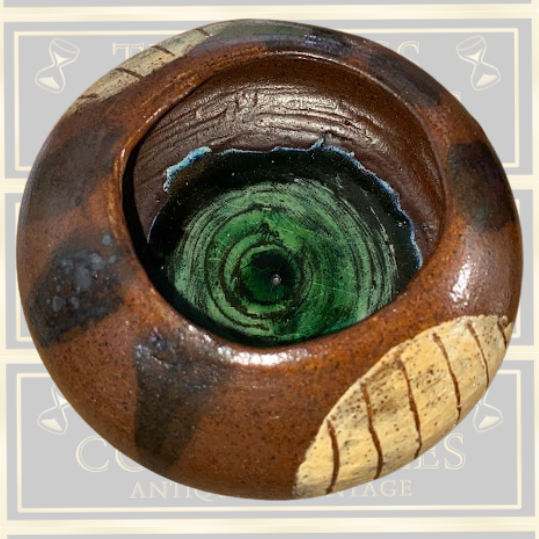 Small Stoneware Speckled Brown Glaze Bowl