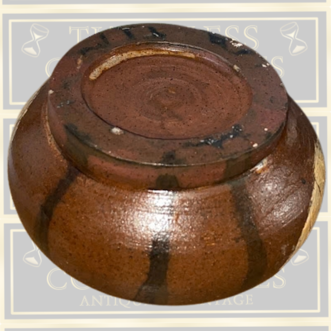 Small Stoneware Speckled Brown Glaze Bowl