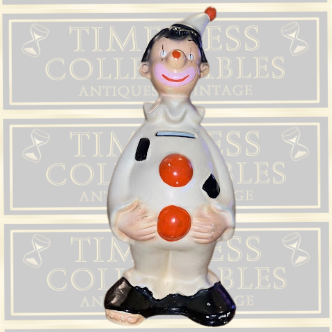 Vintage Mid-Century Ellgreave Clown Money Box