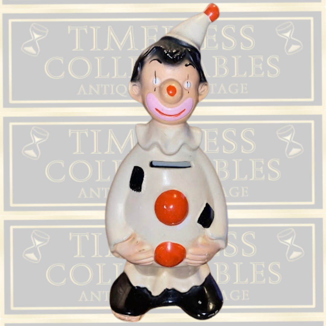 Vintage Mid-Century Ellgreave Clown Money Box