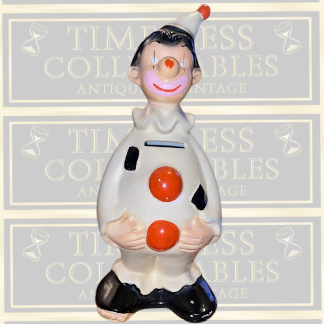 Vintage Mid-Century Ellgreave Clown Money Box