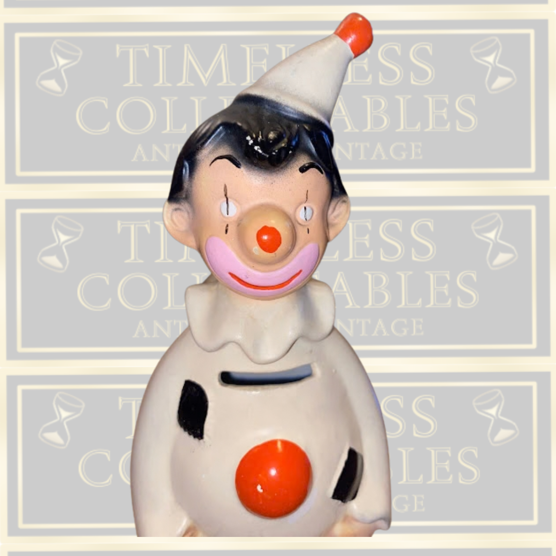 Vintage Mid-Century Ellgreave Clown Money Box