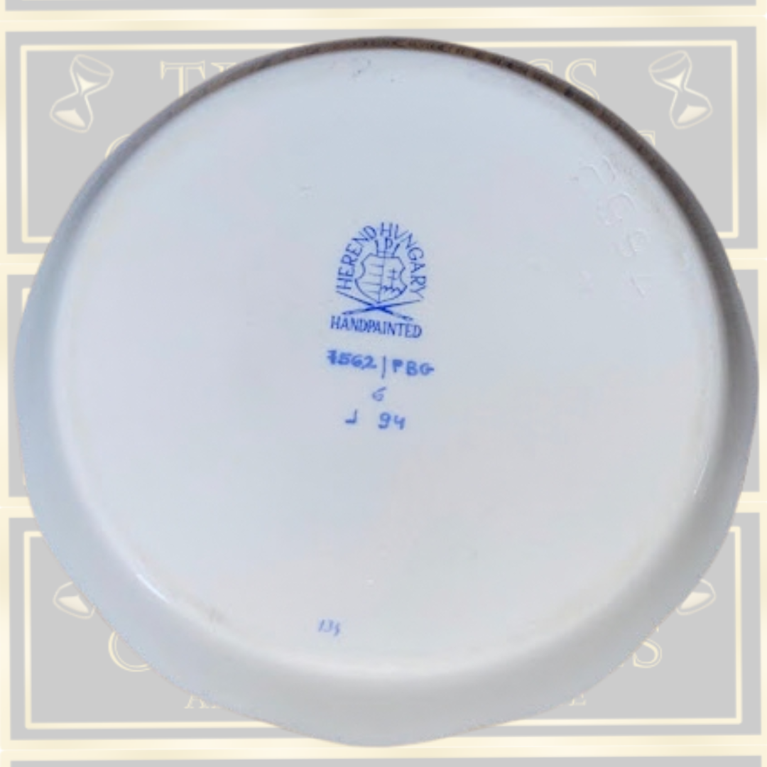 Vintage Herend Blue Garland plate