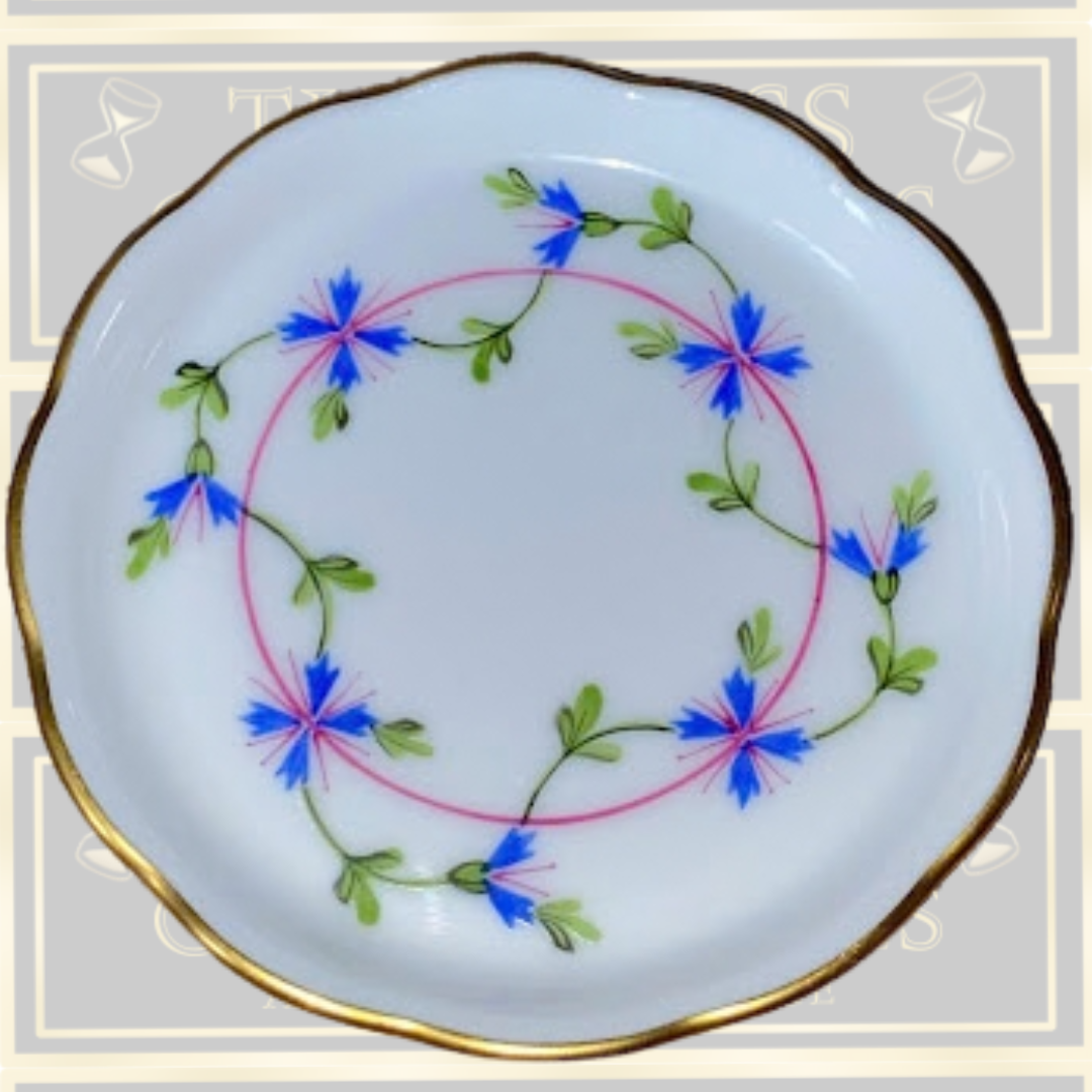 Vintage Herend Blue Garland plate
