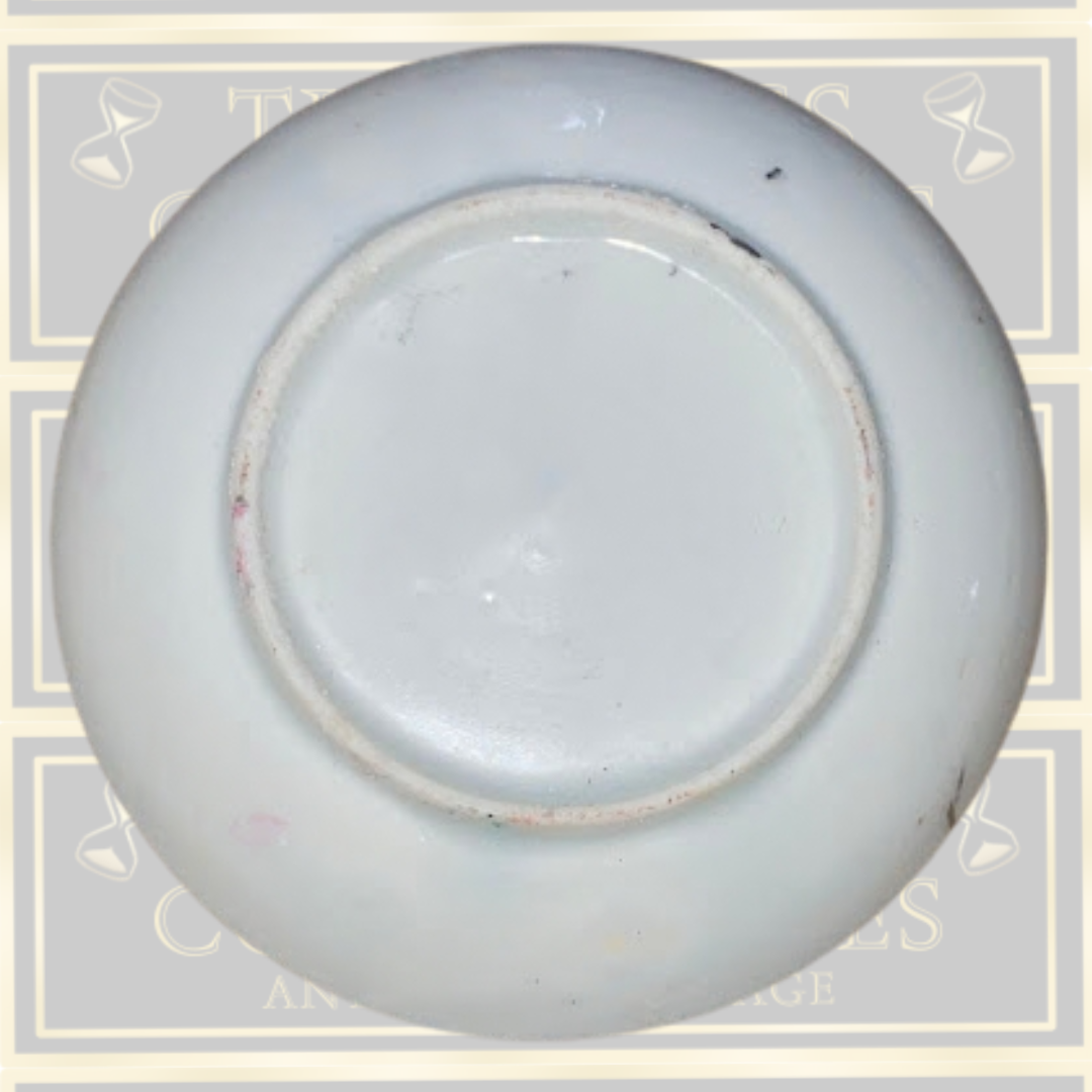 vintage Kutani porcelain saucer matching demitasse teacup