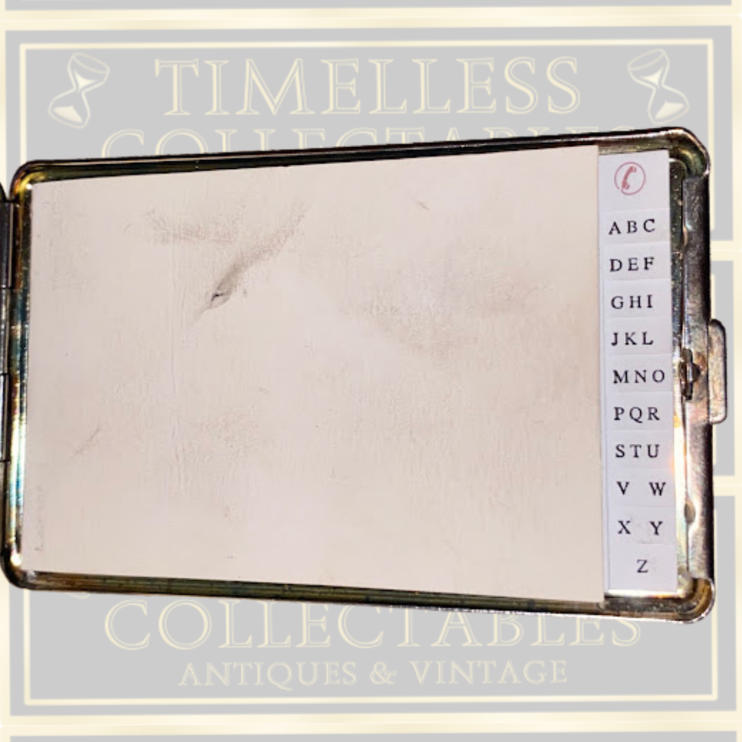 Vintage Silver Plated Address Book