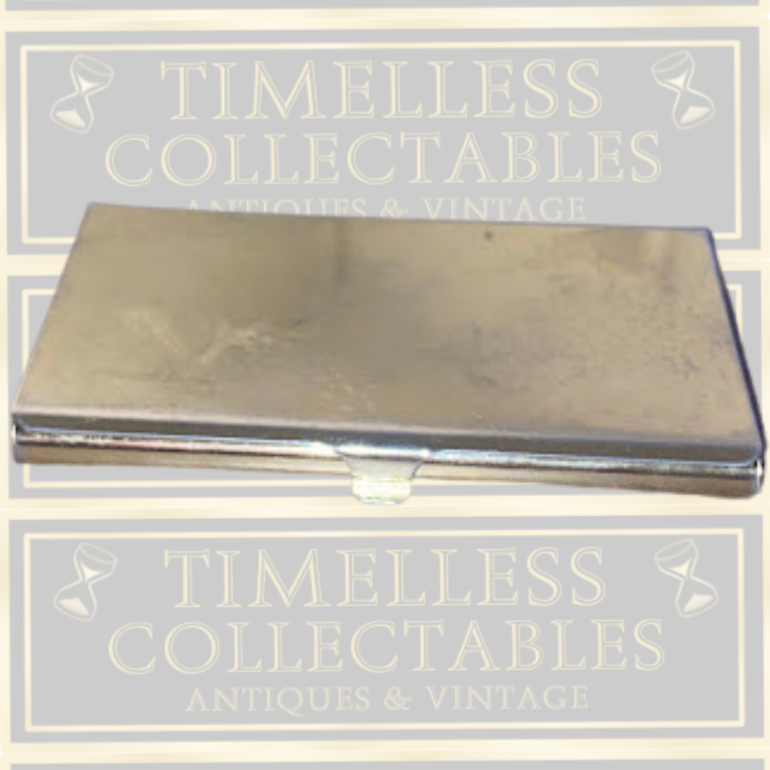 Gold-Tone Vintage Cigarette, Business Card Case