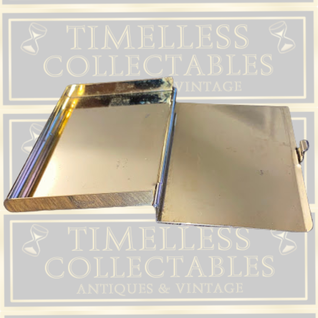 Gold-Tone Vintage Cigarette, Business Card Case