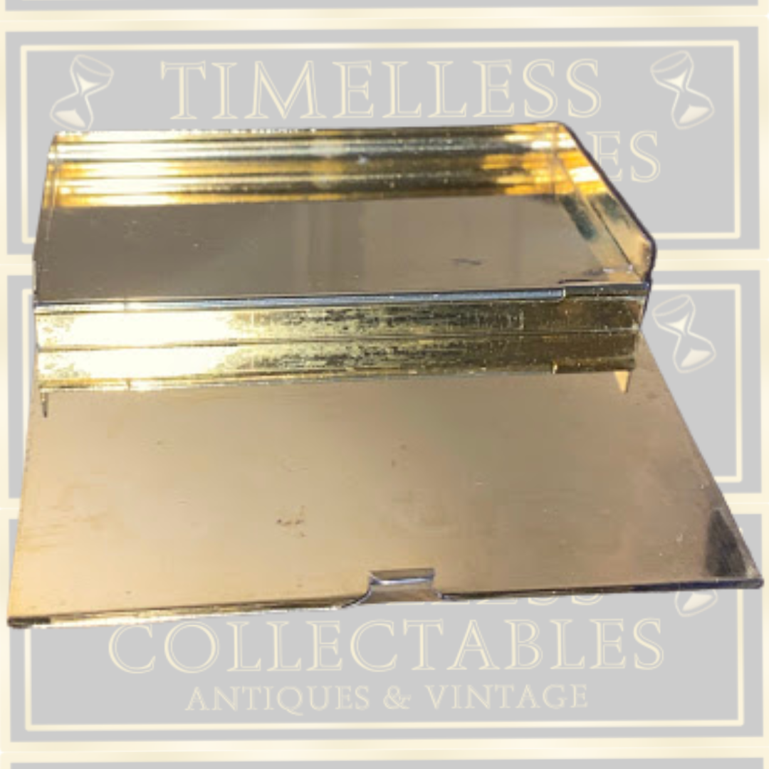 Gold-Tone Vintage Cigarette, Business Card Case