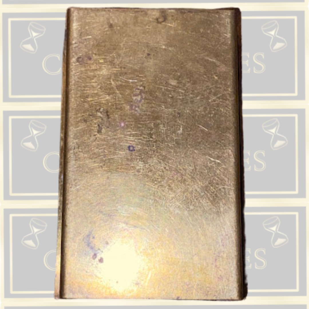Antique Embossed Brass Art Nouveau Matchbox Cover
