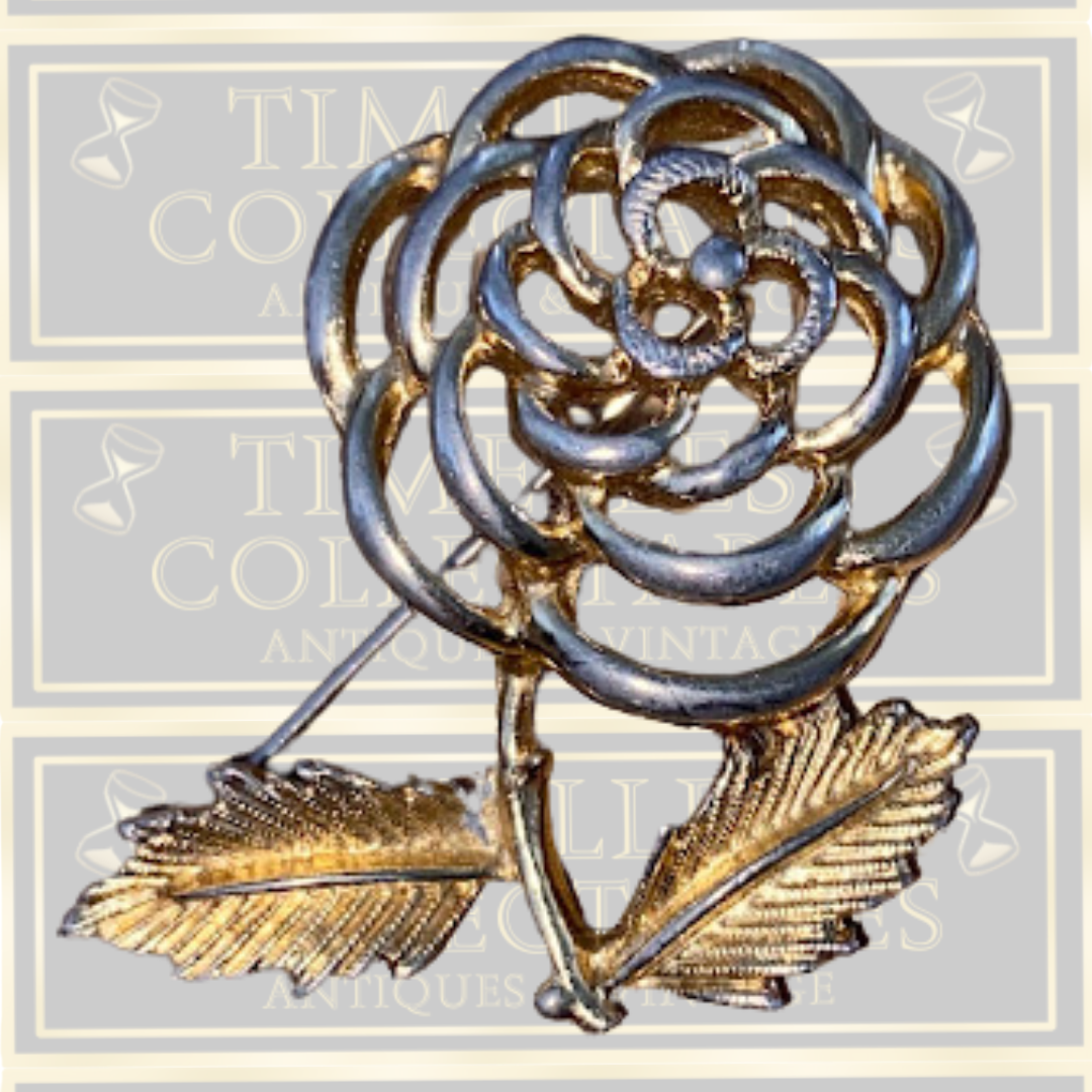 Vintage Sarah Coventry Deconstructed Rose Brooch