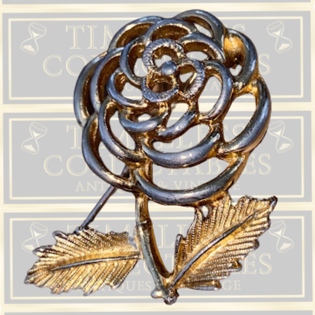 Vintage Sarah Coventry Deconstructed Rose Brooch