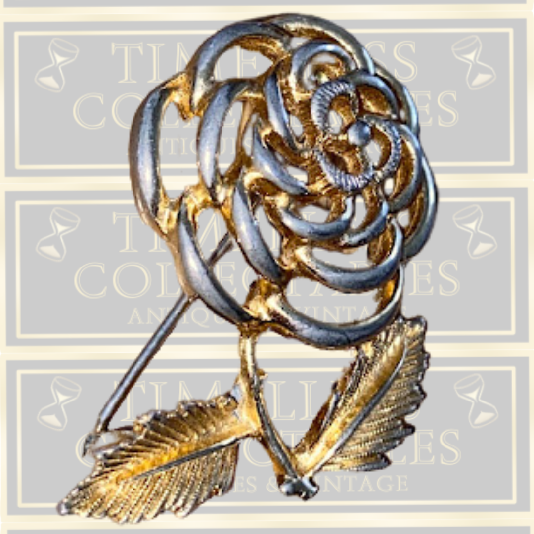 Vintage Sarah Coventry Deconstructed Rose Brooch