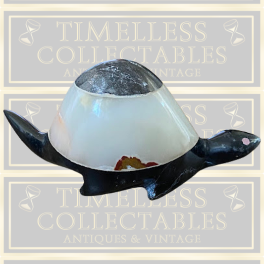 Vintage Stone & Marble Turtle Figurine Paper Weight