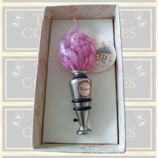 Bortoletti Murano Glass Wine Bottle Stopper