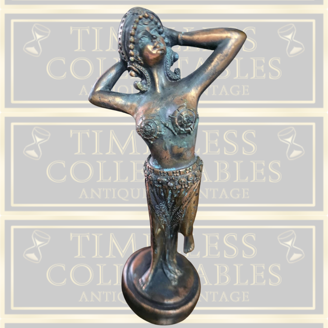 Vintage Bronze Coloured Deco Style Dancer