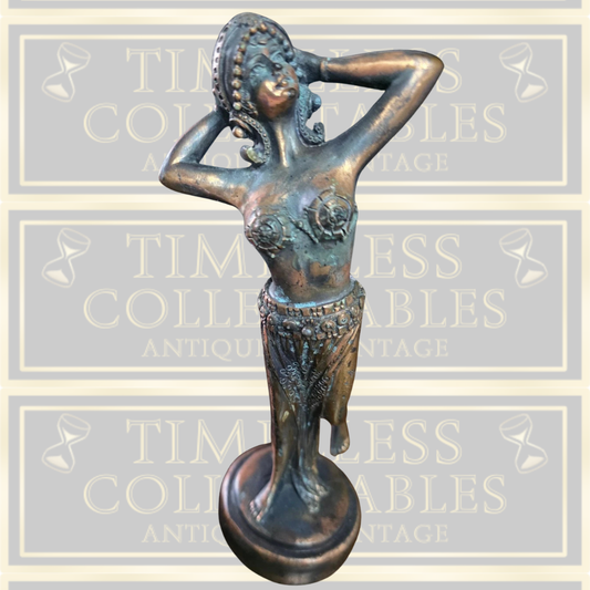 Vintage Bronze Coloured Deco Style Dancer