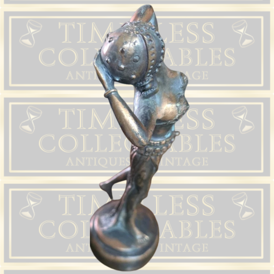 Vintage Bronze Coloured Deco Style Dancer