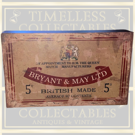 Vintage Oversized Bryant & May Shop Display Matchbox.