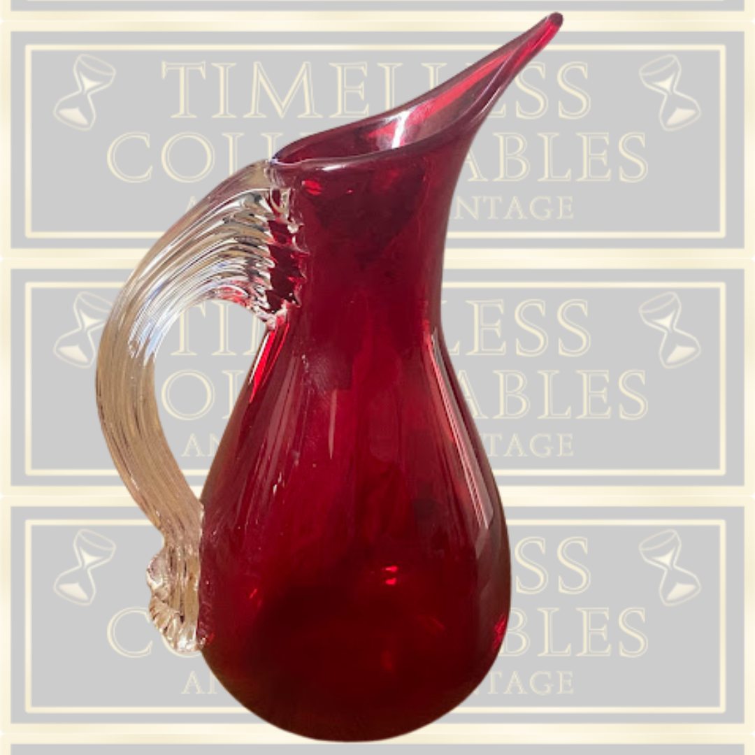 Vintage Whitefriars Glass Sparrow Beak Jug
