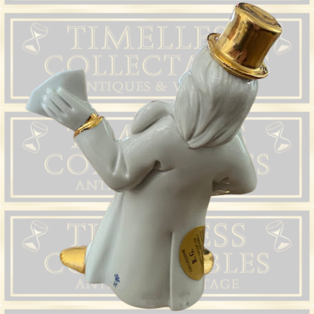 Swarovski & Capodimonte White & Gold Clown