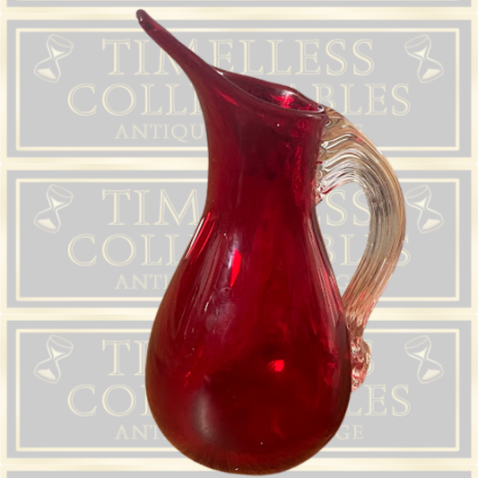 Vintage Whitefriars Glass Sparrow Beak Jug